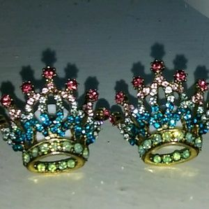 Betsy Johnson crystal earrings
